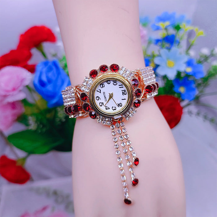 Wholesale Eco-Friendly Copper Diamond Ladies Watches MOQ≥2 JDC-WH-YuY001