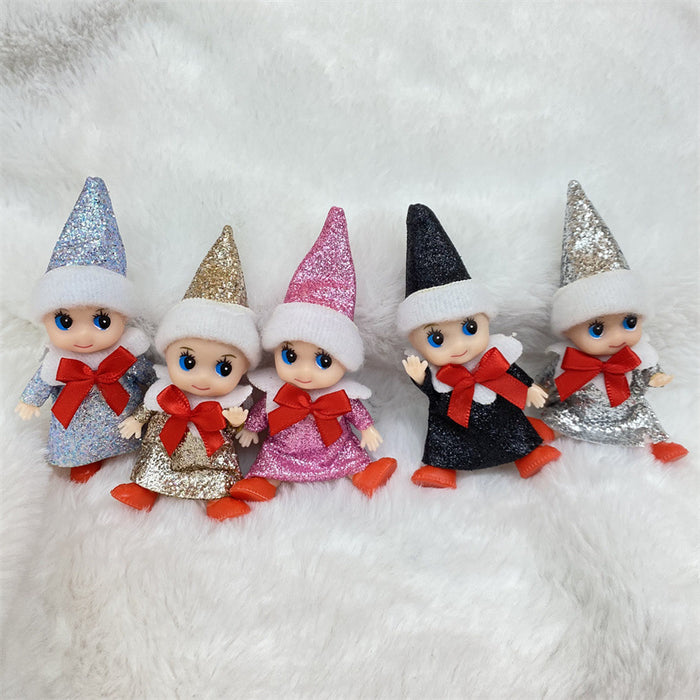 Wholesale Christmas Bookshelf Doll Doll Ornament Toys Pack of 10 JDC-FT-ZhiT004