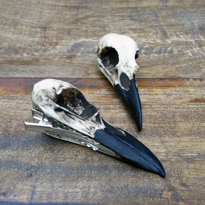 Wholesale Halloween Crow Skull Skull Hair Clip Alloy JDC-HC-YuanY001