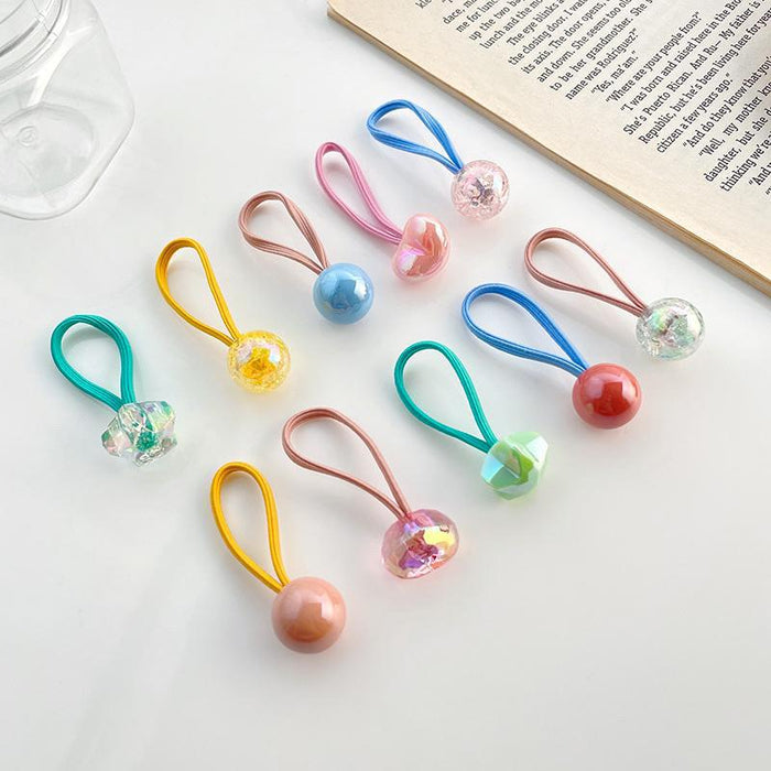 Wholesale children's rubber band head rope does not hurt hair tie JDC-HS-QiaHan001