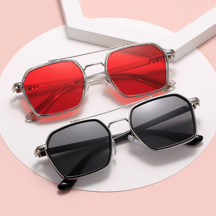 Wholesale Sunglasses PC Lens Plastic Metal Frame MOQ≥2 (F) JDC-SG-QiC002