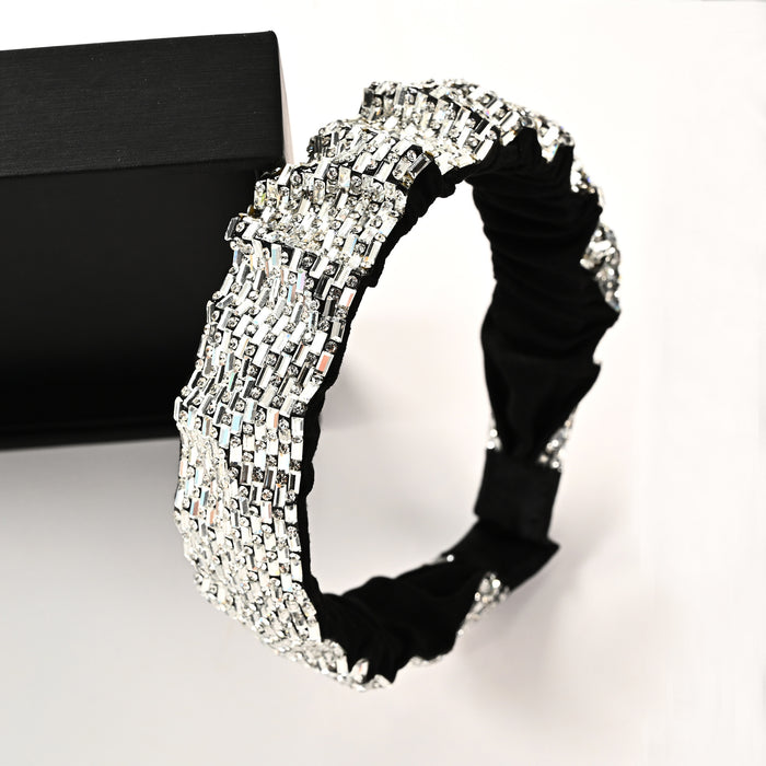 Jewelry WholesaleWholesale wrinkled full diamond glittering Headband JDC-HD-YingT003 Headband 迎泰 %variant_option1% %variant_option2% %variant_option3%  Factory Price JoyasDeChina Joyas De China