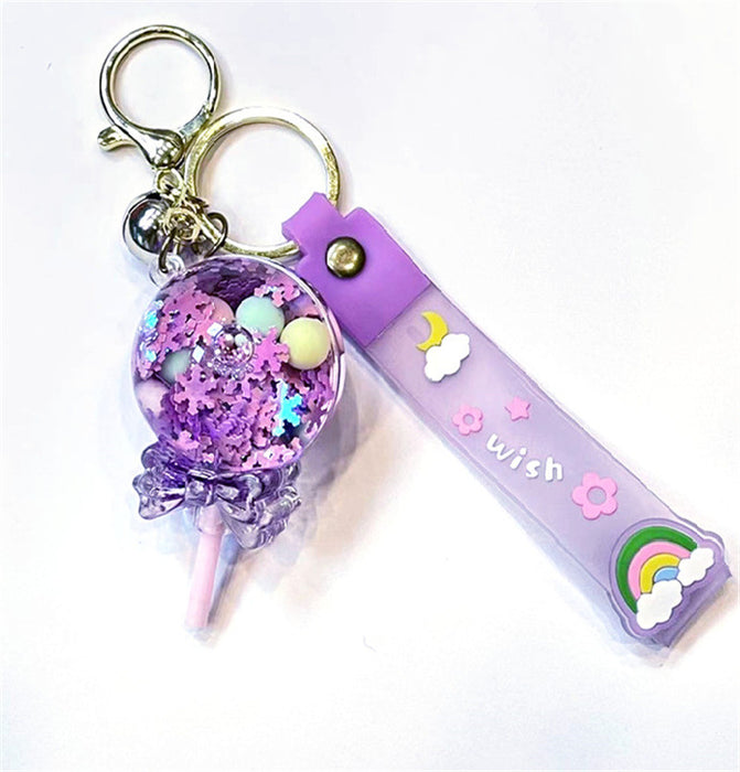 Wholesale Keychains PVC Acrylic Hardware Cute Cartoon Drift Bottle Lollipop (M) MOQ≥2 JDC-KC-MeiY011