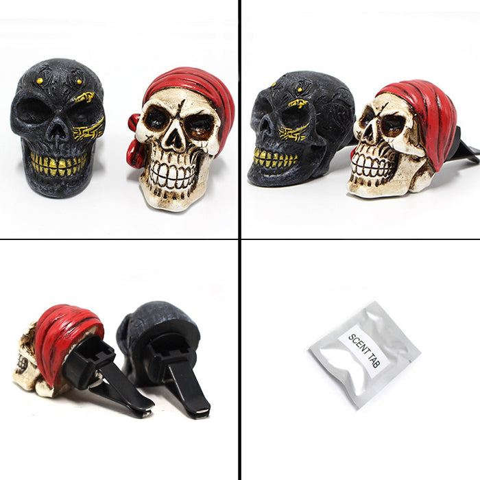 Wholesale Car Aromatherapy Skull Resin Ornament Set MOQ≥2 JDC-CA-YWH004
