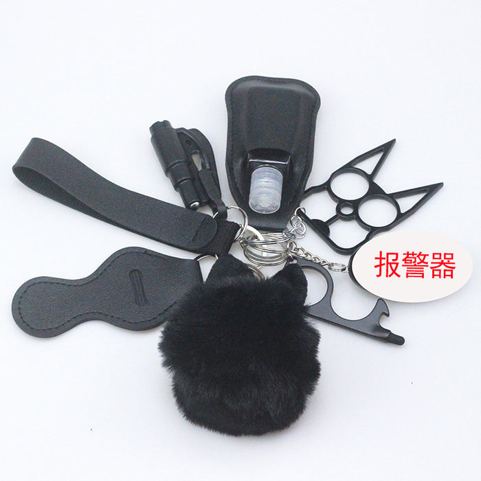 Wholesale PU Hair Ball Keychain MOQ≥2 JDC-KC-ChaoH011