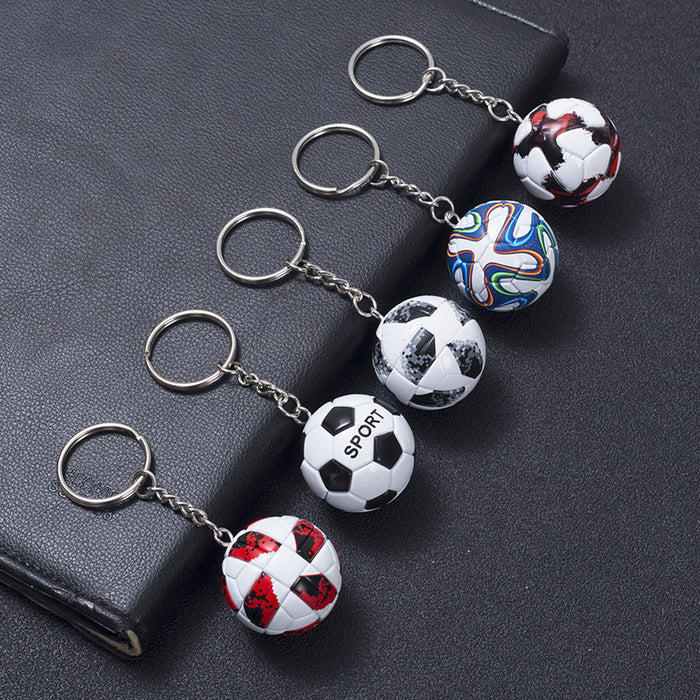 Wholesale mini football pendant keychain bag pendant MOQ≥2 JDC-KC-HLv005