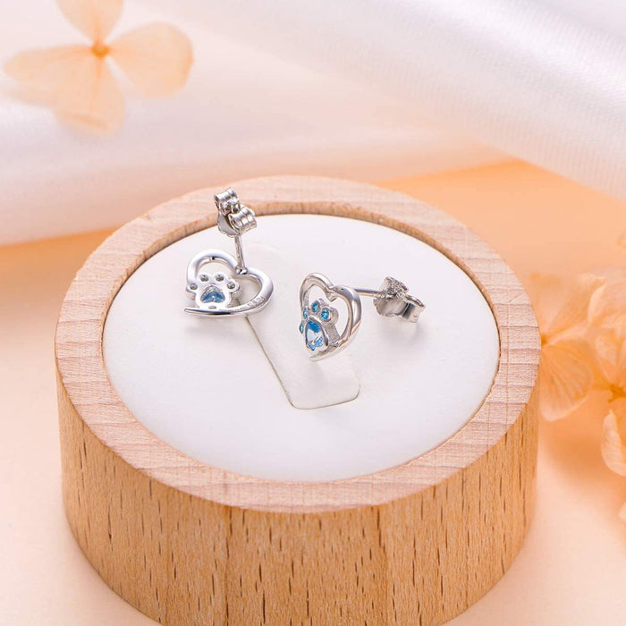 Wholesale blue zircon earrings JDC-ES-ery012
