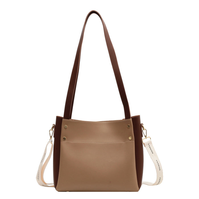 Wholesale Shoulder Bag PU Simple Large Capacity Tote Bag JDC-SD-Qingm005