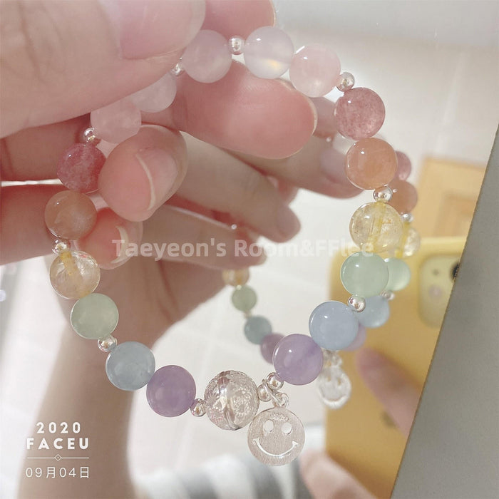 Wholesale Bracelet Acrylic Macaron Color Crystal Beads JDC-BT-MeiY007