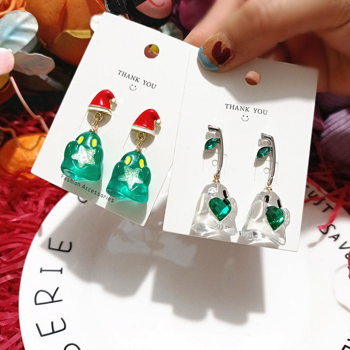 Wholesale Earrings Resin Cute Transparent Small Ghost Earrings JDC-ES-Xingj024