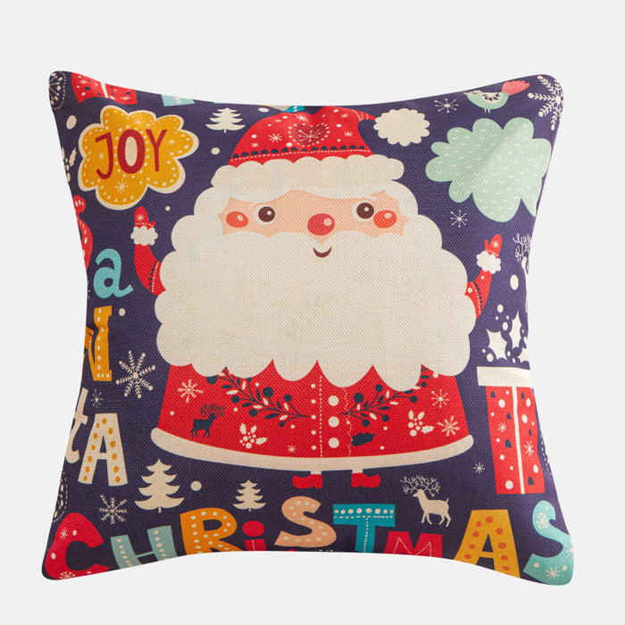 Wholesale Pillowcase Polyester Heat Transfer Christmas Cartoon Printing JDC-PW-RRL001