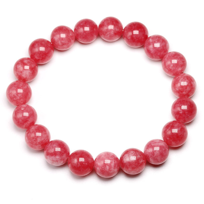 Wholesale Natural Apatite Beaded Bracelet Round Beads Loose Beads Finished Bracelet JDC-BT-liehuo001