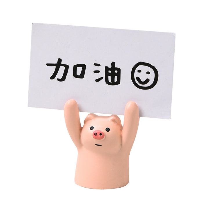 Decoración de resina de letrero de cerdo japonés al por mayor jdc-dcn-hehan001