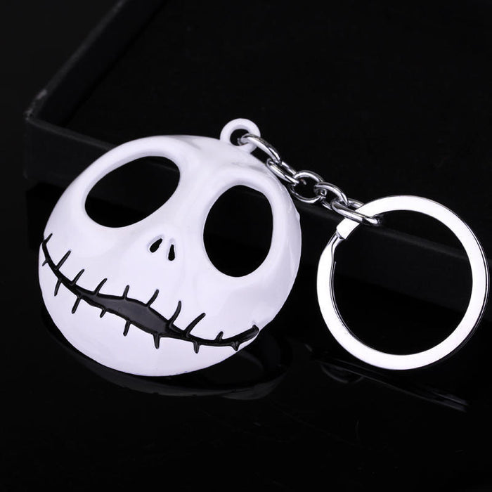 Wholesale fright keychain skull metal keychain MOQ≥2 （M) JDC-KC-ZhuoX003