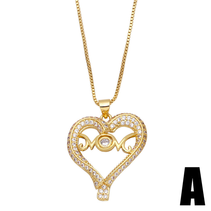 Jewelry WholesaleWholesale Mother's Day Love Necklace JDC-NE-AOS010 Necklaces 翱昇 %variant_option1% %variant_option2% %variant_option3%  Factory Price JoyasDeChina Joyas De China