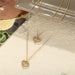 Jewelry WholesaleWholesale Rhinestone Alloy Love Double Layered Necklace JDC-NE-F048 Necklaces 韩之尚 %variant_option1% %variant_option2% %variant_option3%  Factory Price JoyasDeChina Joyas De China