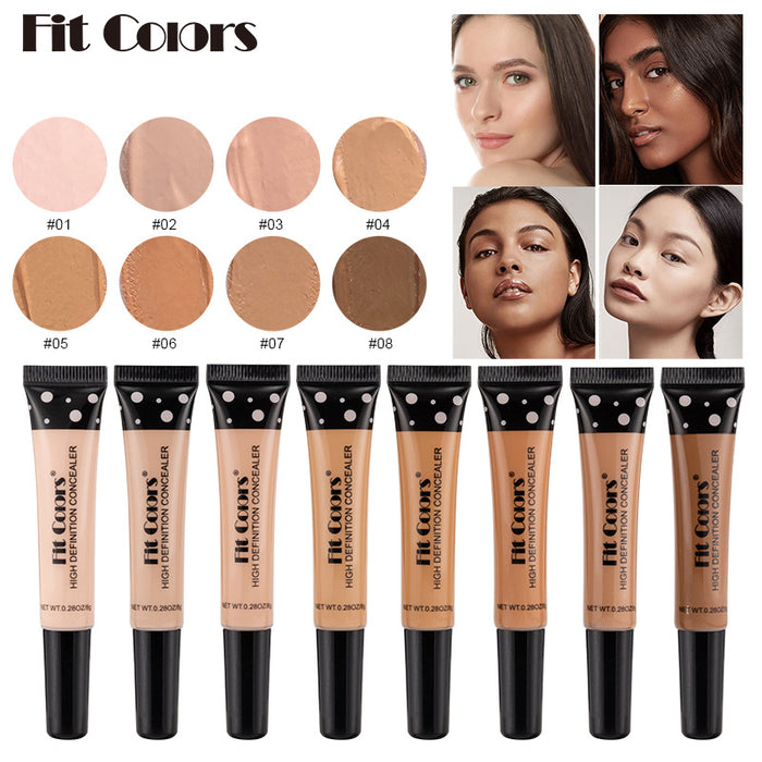 Wholesale 8 Color Tube Concealer Repairing Nourishing Liquid Foundation Covering Dark Circles and Acne Spots MOQ≥3 JDC-CP-feit001