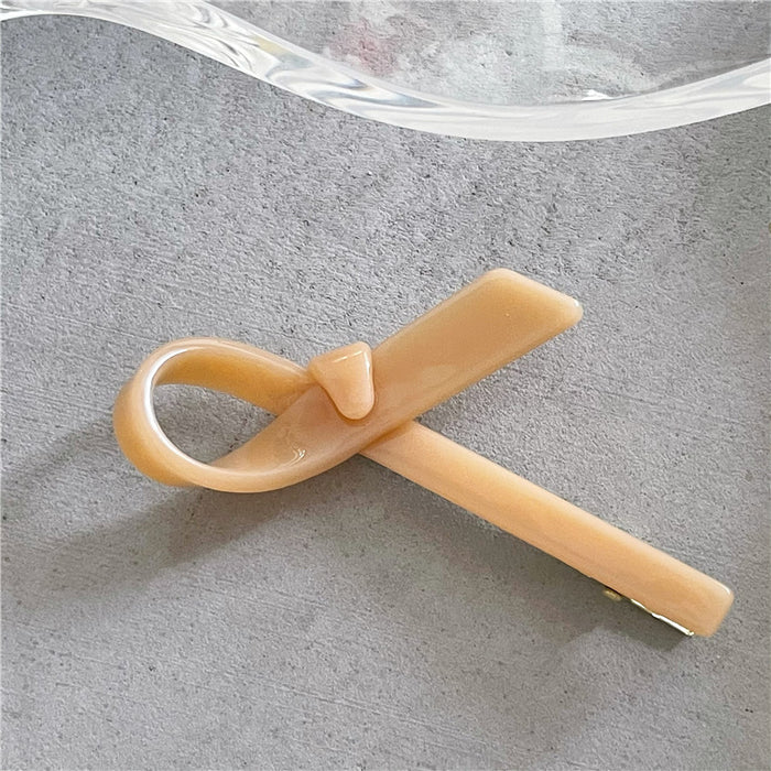 Wholesale Hair Clips Acrylic Design Sense Cross Bow JDC-HC-JingX004