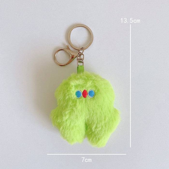 Wholesale plush stupid keychain cute girl heart bag pendant JDC-KC-YLan001