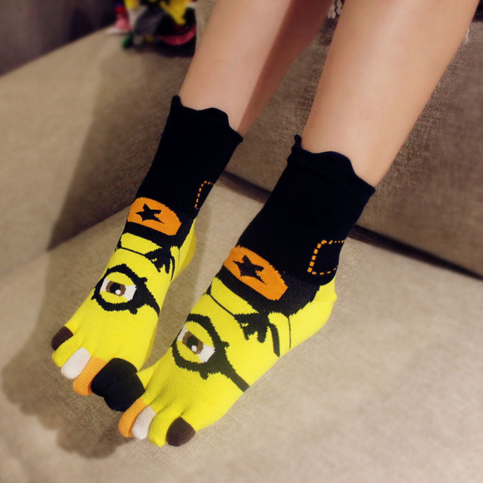 Wholesale Socks Cotton Cute Cartoon Finger Socks MOQ≥3 JDC-SK-XLX001