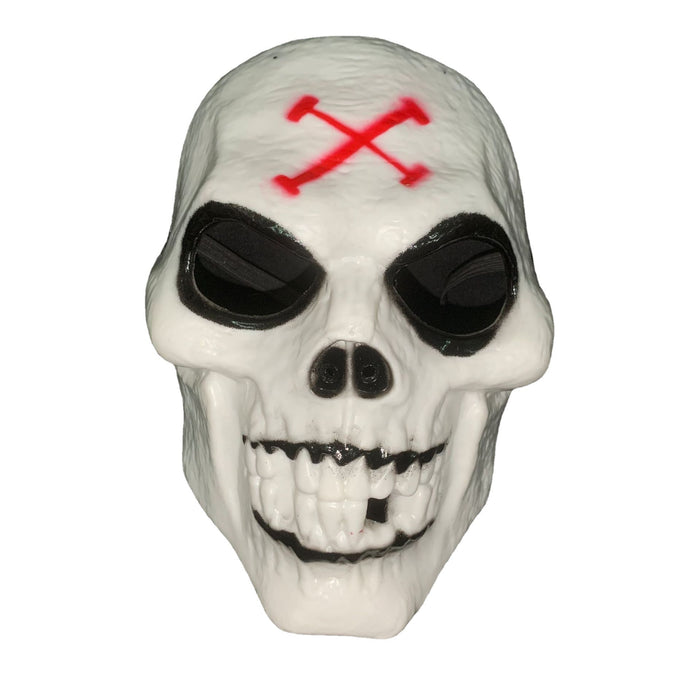 Wholesale Mask Plastic Halloween Party Horror Skull Glowing Head Cover JDC-FM-ZhuiK005