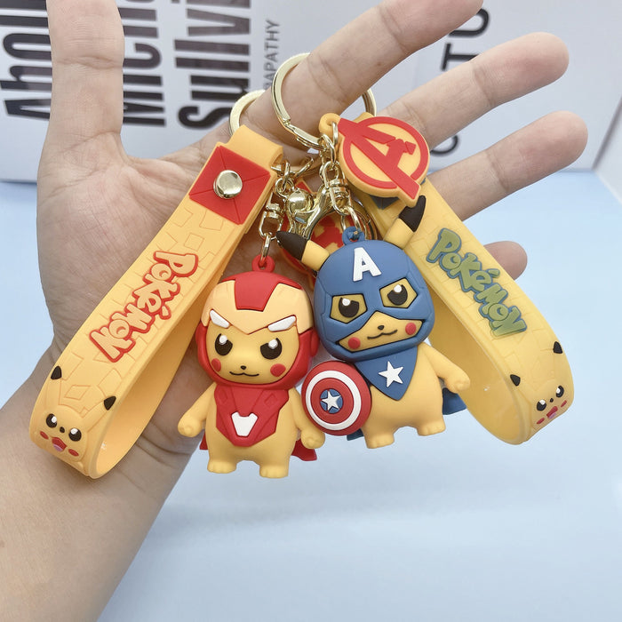 Wholesale Cartoon Soft Rubber Alloy Cute Keychain (M) MOQ≥2 JDC-KC-JuShu003