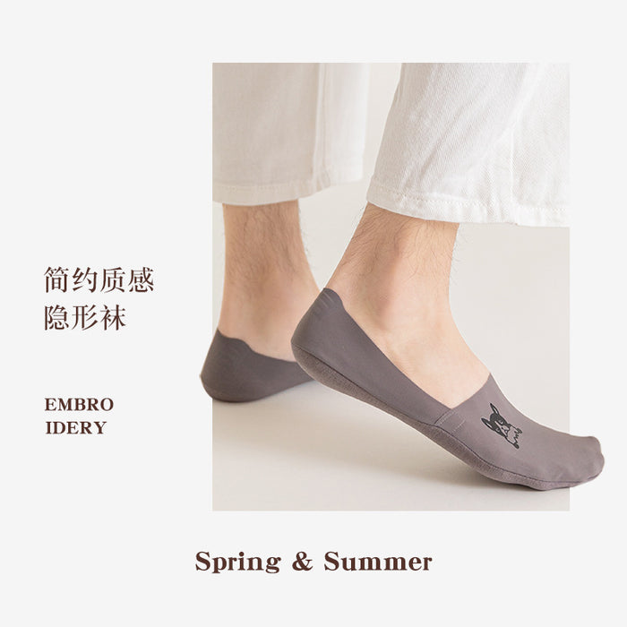 Jewelry WholesaleWholesale Solid Color Breathable Invisible Socks Heel Silicone Can't Fall JDC-SK-HPing002 Sock 弘萍 %variant_option1% %variant_option2% %variant_option3%  Factory Price JoyasDeChina Joyas De China