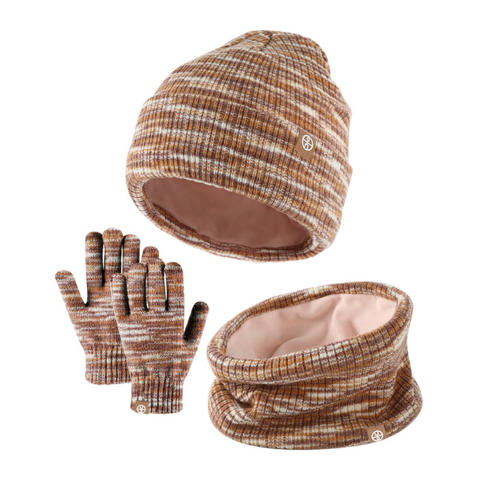 Wholesale Hat Alpaca Winter Kids Knitted Gloves Neck 3pcs Set JDC-FH-HongX006