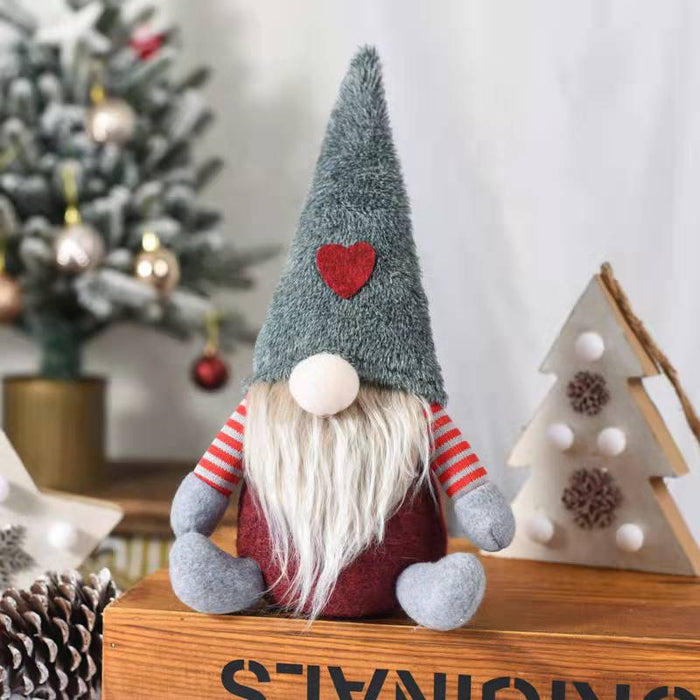 Wholesale Ornament Fabric Christmas Faceless Old Man Elf Doll JDC-OS-ChiY001