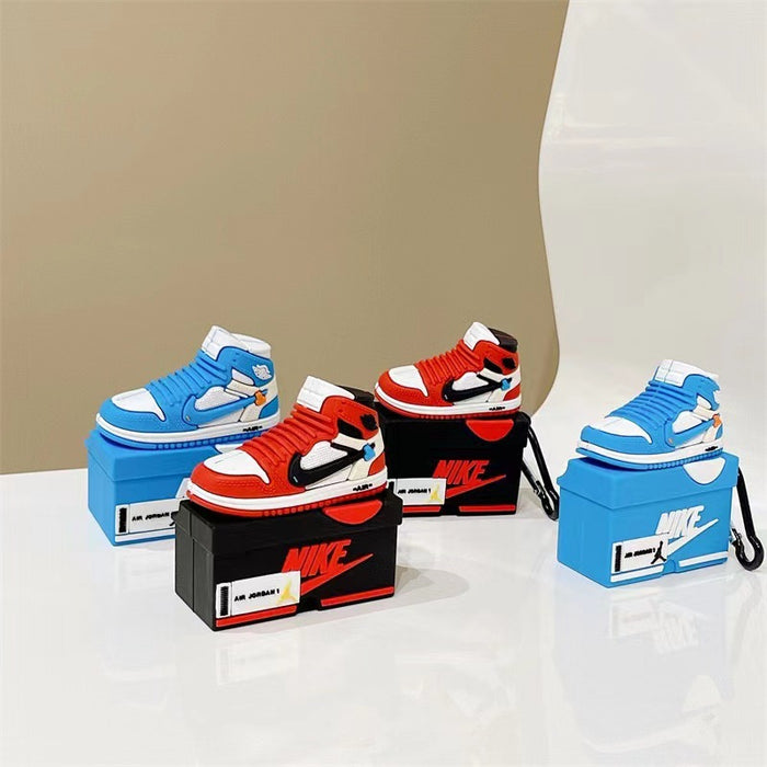 Wholesale Earphone Case PVC Red And Blue Shoe Box Protective Case (F) JDC-EPC-XXC002