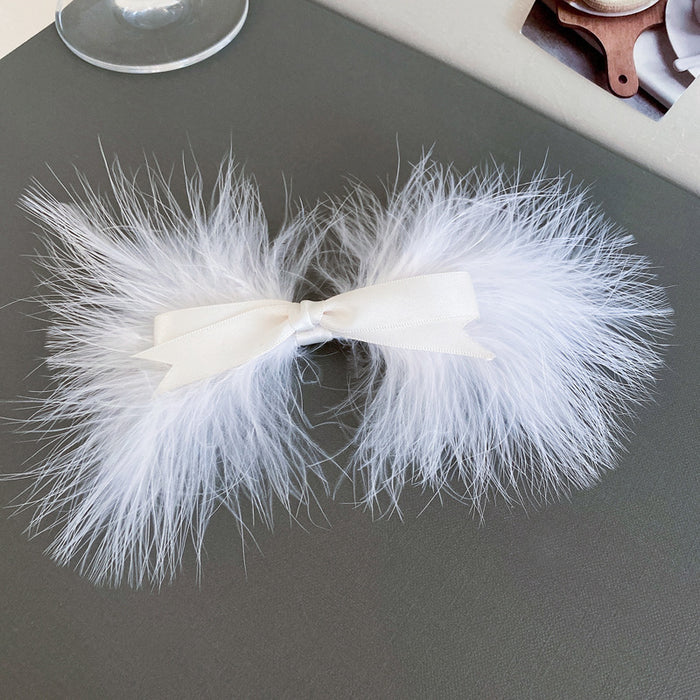 Wholesale Hair Clips Feather Bow JDC-HC-CR004