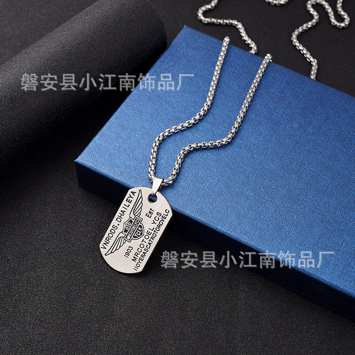 Wholesale Necklaces Alloy Titanium Steel Punk Long Necklace JDC-NE-XJN001