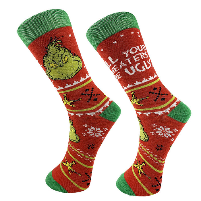 Wholesale Sock Poly Cotton Cartoon   Christmas JDC-SK-YiYan025