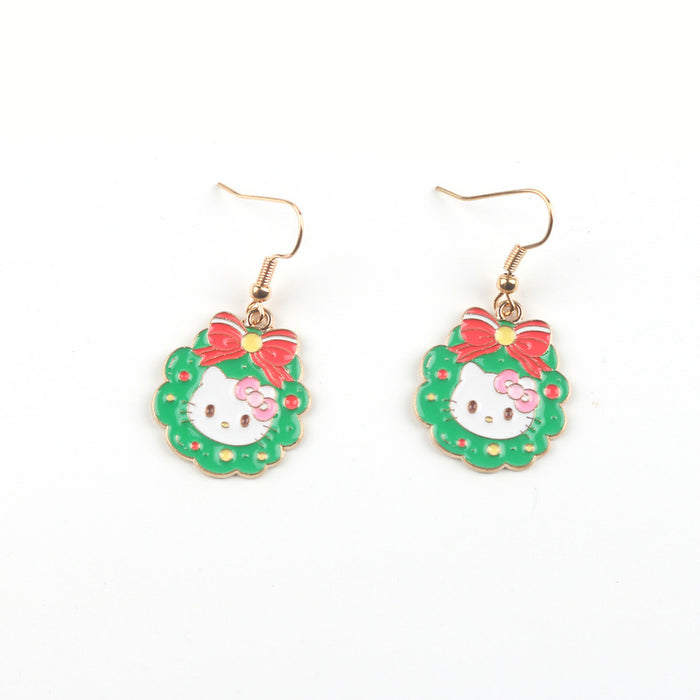 Wholesale Christmas Alloy Earrings JDC-ES-FuYu001