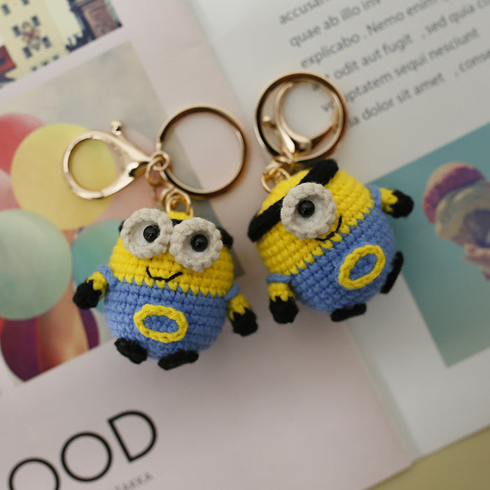 Jewelry WholesaleWholesale hand knitted small pendant wool crochet keychain MOQ≥2 JDC-KC-BDXY003 Keychains 布袋香语 %variant_option1% %variant_option2% %variant_option3%  Factory Price JoyasDeChina Joyas De China