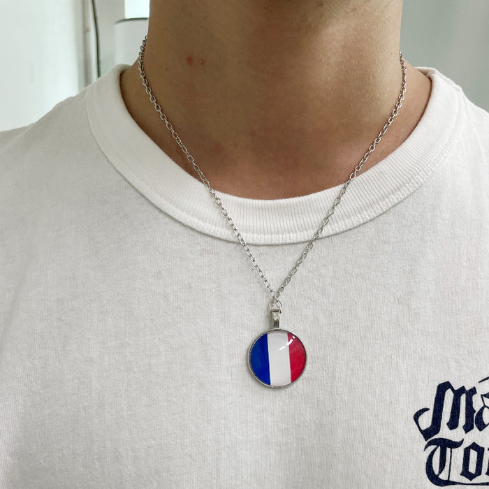 Wholesale Necklace World Cup Fans Souvenir Pendant MOQ≥2 JDC-NE-JiuX001