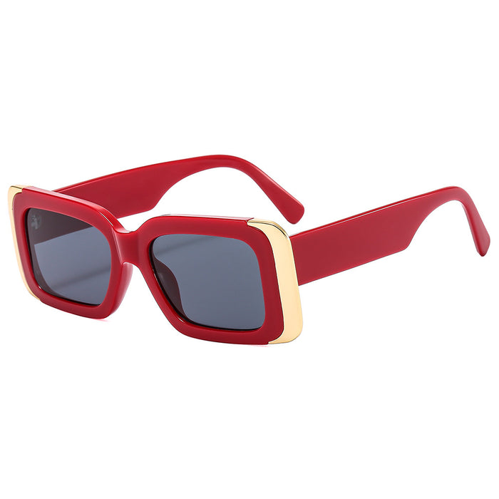 Wholesale Sunglasses PC Retro Metal Side Long Frame MOQ≥2 JDC-SG-MinL007