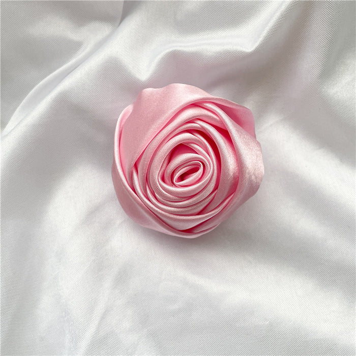 Wholesale Grip Satin Fabric Rose Retractable Folding Airbag Holder JDC-PS-KaiXin004