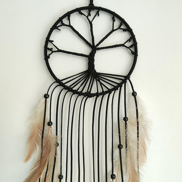 Wholesale Dreamcatcher Iron Ring Feather Tree of Life MOQ≥2 JDC-DC-MYing031
