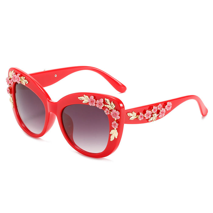 Gros PC Matériau Cat Eye Sunglasses Fashion Fashion JDC-SG-PTJS010