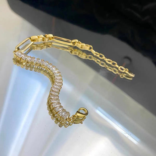 Jewelry WholesaleWholesale Zircon Fashion Hip Hop Geometric Bracelet JDC-BT-TLS001 Bracelet 特蕾萨 %variant_option1% %variant_option2% %variant_option3%  Factory Price JoyasDeChina Joyas De China