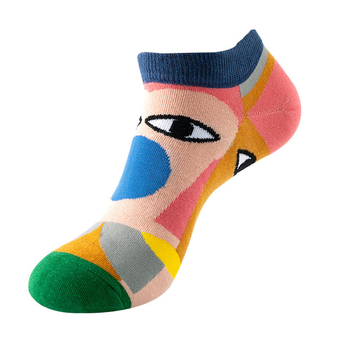 Wholesale socks shallow mouth cotton socks trendy breathable MOQ≥2 JDC-SK-XinXi001