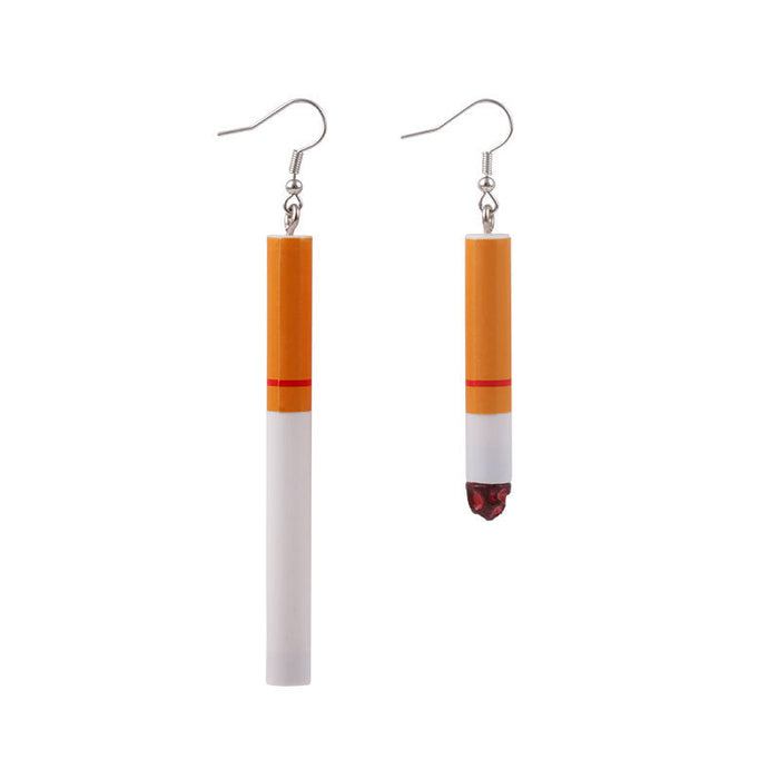 Wholesale Earrings Acrylic Cigarettes Asymmetric Earrings MOQ≥2 JDC-ES-Yihan005