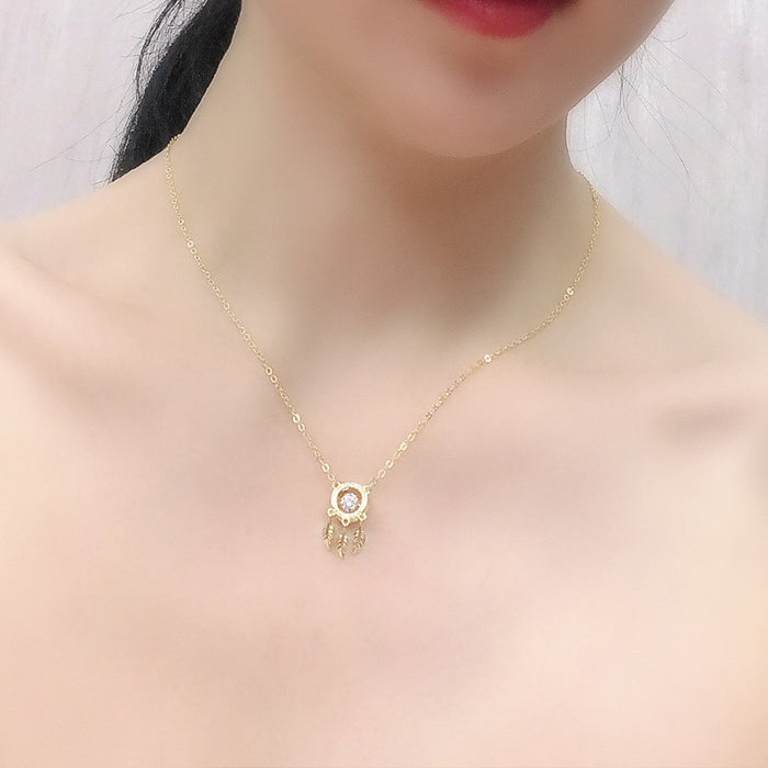 Collar de titanio de circón de circón al por mayor Collar JDC-Ne-Xiyue001