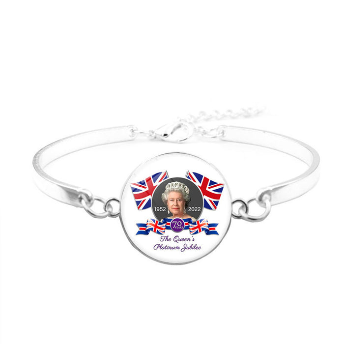 Wholesale Bracelet Queen Elizabeth II Silver Bracelet Memorial JDC-BT-JiaY012