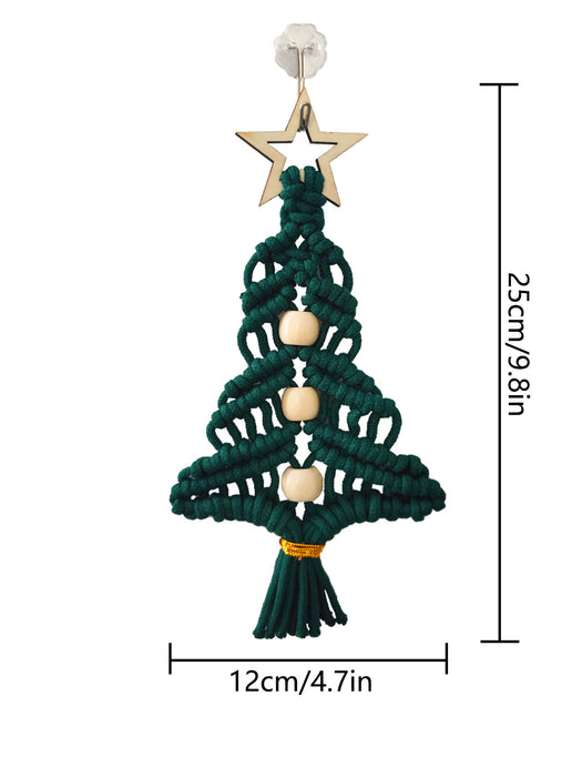 Ornamento de pentagrama de árbol de Navidad tejido a mano JDC-DCN-Yuny002