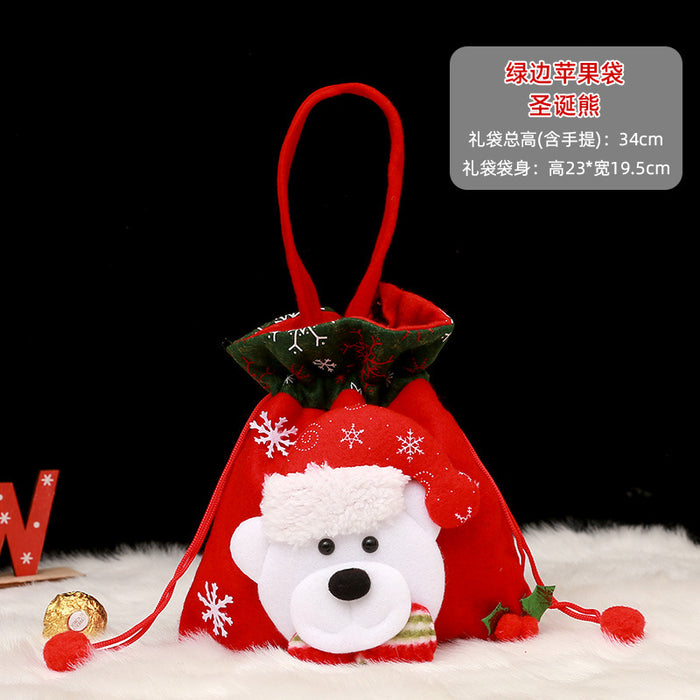 Wholesale Gift Bag Christmas Candy Apple Bag MOQ≥2 JDC-GB-QiaoC003