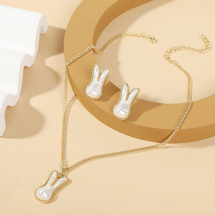 Ensemble de boucles d'oreilles en gros de perles mignonnes de perle jdc-es-jiayi003