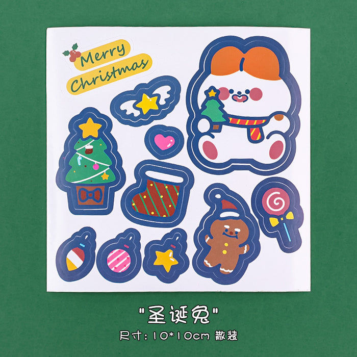 Wholesale Sticker Paper Cartoon Christmas Children MOQ≥2 JDC-ST-dichen004