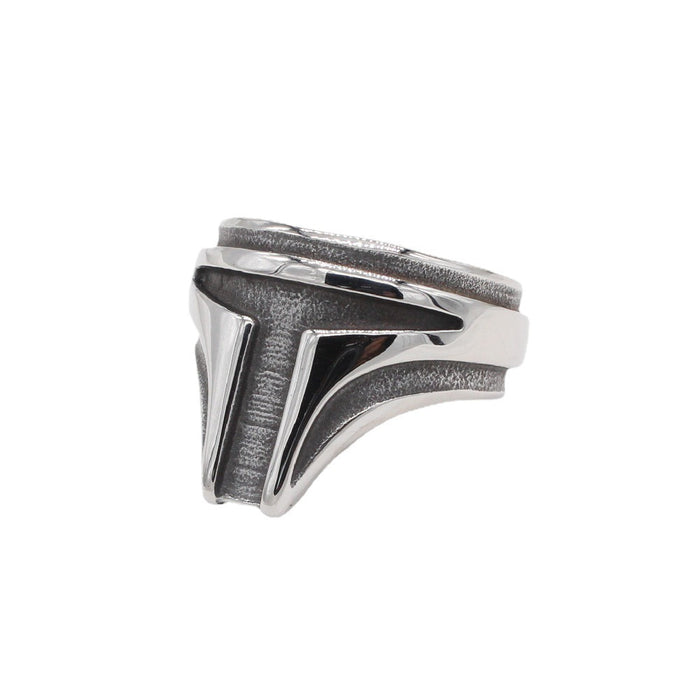 Wholesale Ring Men's Titanium Steel Cross T Word JDC-RS-PREMZEX009